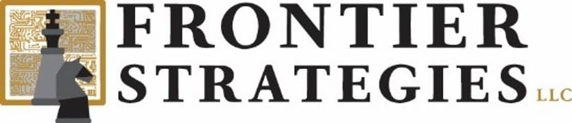 Frontier Strategies LLC logo with chess pieces.